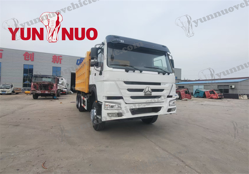 Shandong Yunnuo's used Howo dump truck is shipped