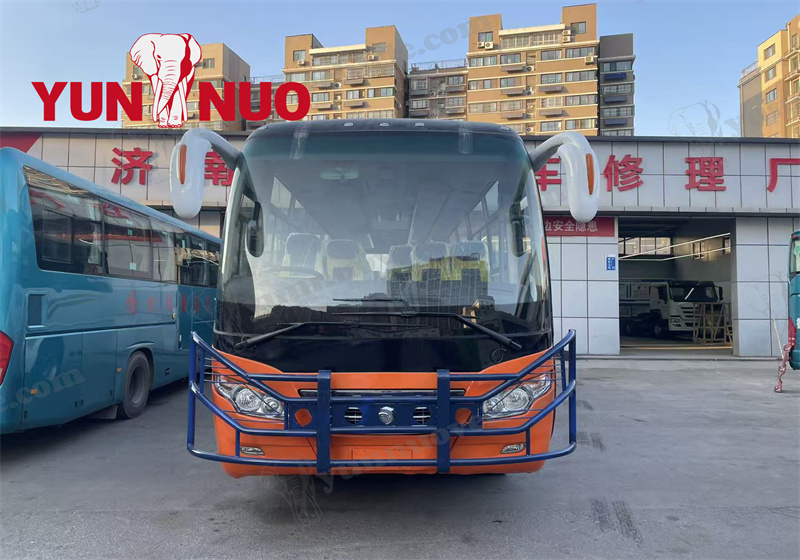 The refurbished Yutong ZK6932D coach is destined for Zimbabwe