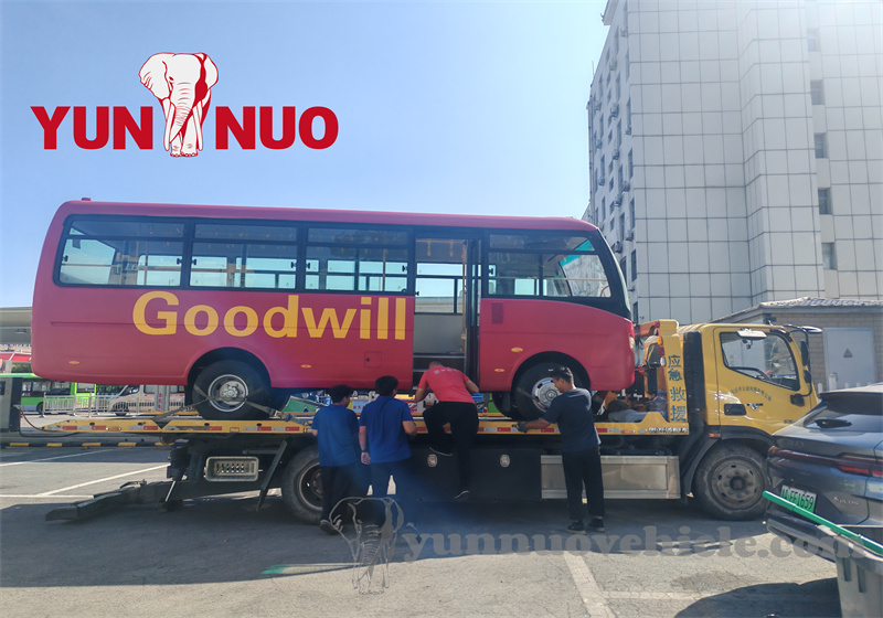 The two used Yutong buses to be sent to Ghana have been renovated The two used Yutong buses to be sent to Ghana have been renovated