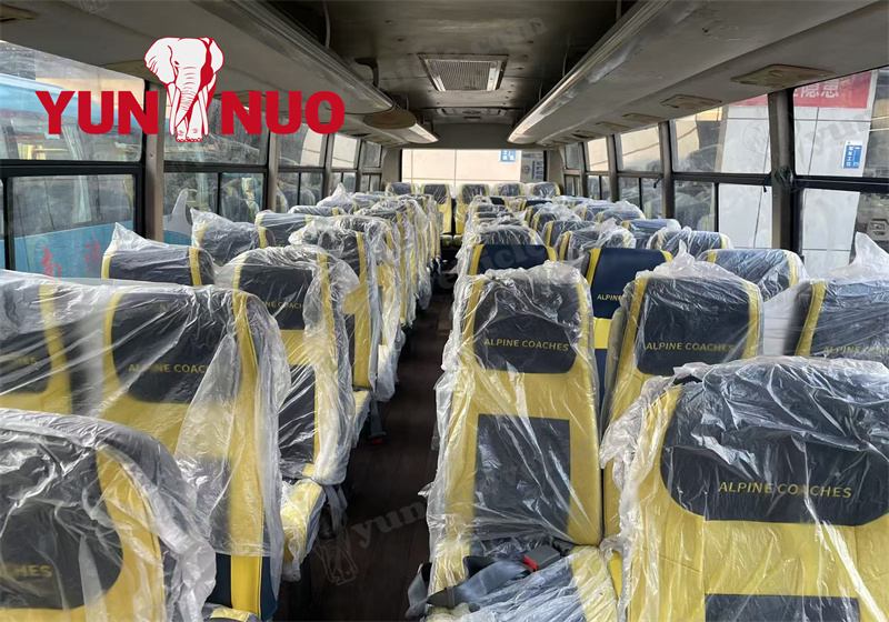 The refurbished Yutong ZK6932D coach is destined for Zimbabwe