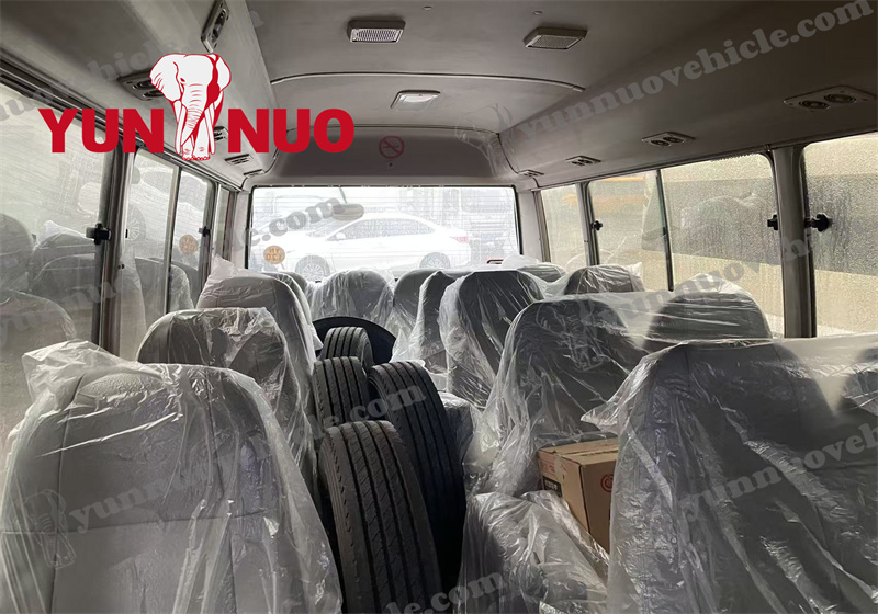 The Toyota Coaster customized for the Ghanaian client has been fully renovated