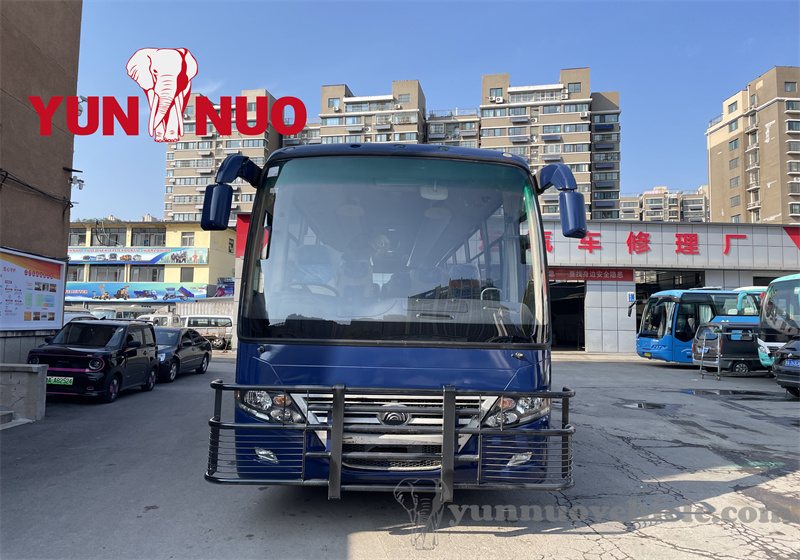 The used Yutong ZK6112D bound for Zimbabwe is about to set sail