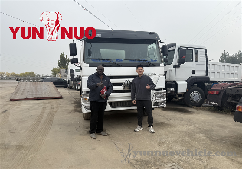 A Chadian customer comes to purchase a SHACMAN tipper truck
