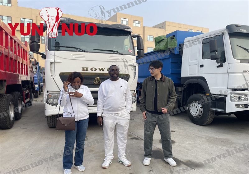  Côte d'Ivoire customer purchases four used dump trucks