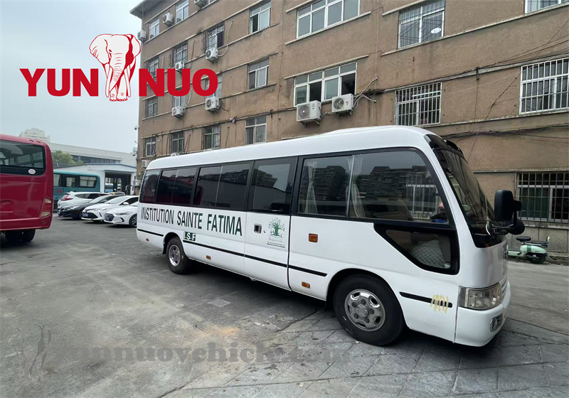 The 29-seat Toyota Coaster has been renovated and completed