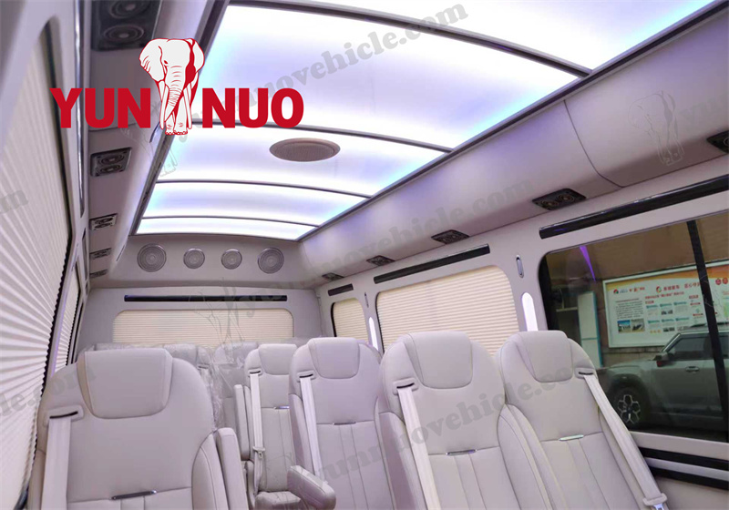 The newly launched deluxe Toyota Coaster by Shandong Yunnuo