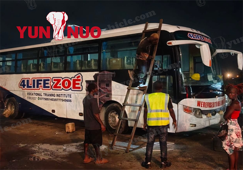 The client in Liberia has received the Yutong ZK6127 coach